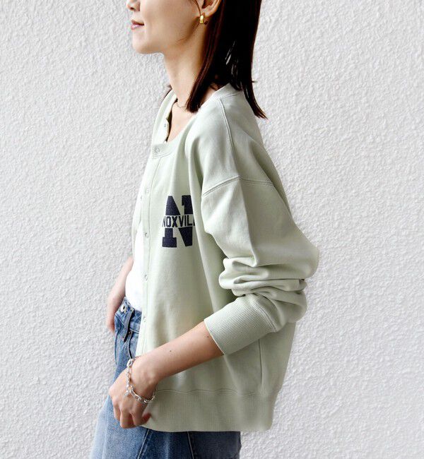 SHIPS for women「【SHIPS別注】TENNESSEE:〈洗濯機可能〉スナップ 釦 スウェット カーディガン」|カーディガン|