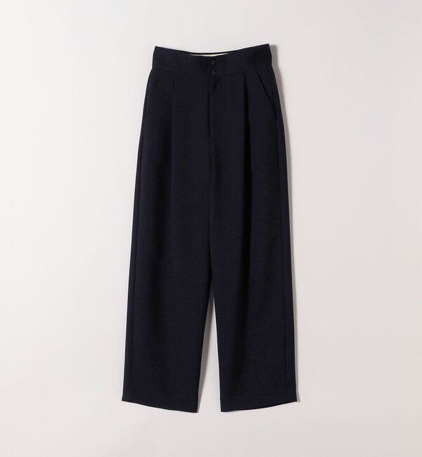 SHIPS any「SHIPS any:〈洗濯機可能〉ダブルクロス タック ストレート パンツ［NAVY BLUE］」|その他|