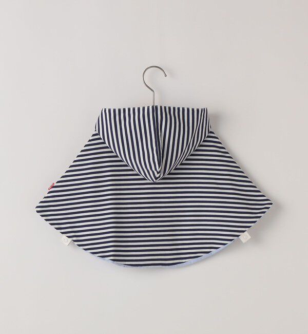 SHIPS KIDS「SHIPS KIDS:ベビー ボーダー リバーシブル コットン ポンチョ」|その他ベビーウェア|