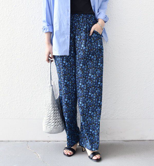 SHIPS Colors 「SHIPS Colors:〈手洗い可能〉MULHOUSE フラワー プリント パンツ◇」|その他|ブルー