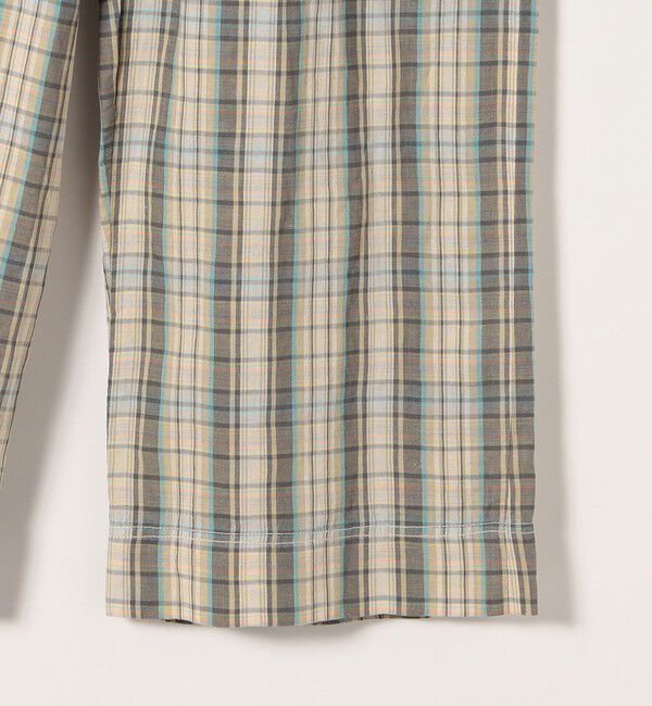 SHIPS any「SHIPS any:〈洗濯機可能〉リネン ミックス イージー ベイカー パンツ（チェック）」|その他|