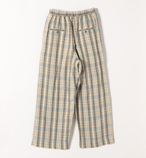 SHIPS any「SHIPS any:〈洗濯機可能〉リネン ミックス イージー ベイカー パンツ（チェック）」|その他|