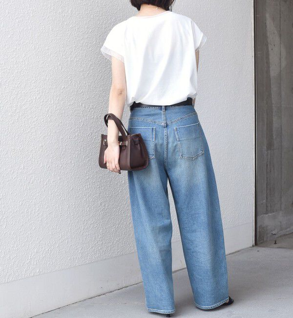 SHIPS Colors 「《予約》SHIPS Colors:〈接触冷感・手洗い可能〉クール タッチ シアー コンビ TEE◆」|Tシャツ・カットソー|