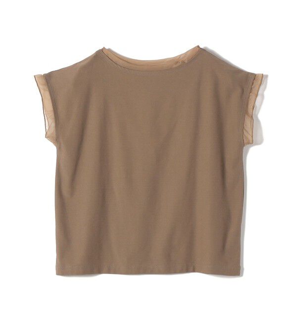 SHIPS Colors 「《予約》SHIPS Colors:〈接触冷感・手洗い可能〉クール タッチ シアー コンビ TEE◆」|Tシャツ・カットソー|