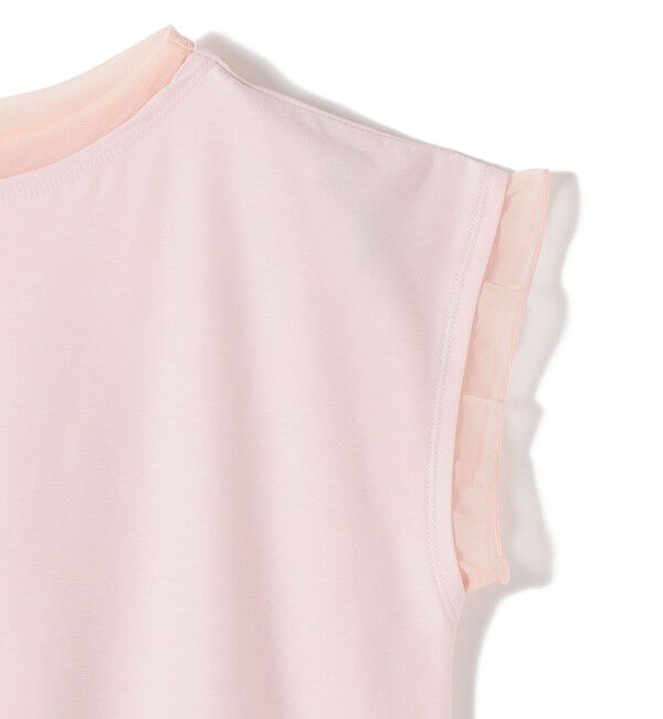 SHIPS Colors 「《予約》SHIPS Colors:〈接触冷感・手洗い可能〉クール タッチ シアー コンビ TEE◆」|Tシャツ・カットソー|