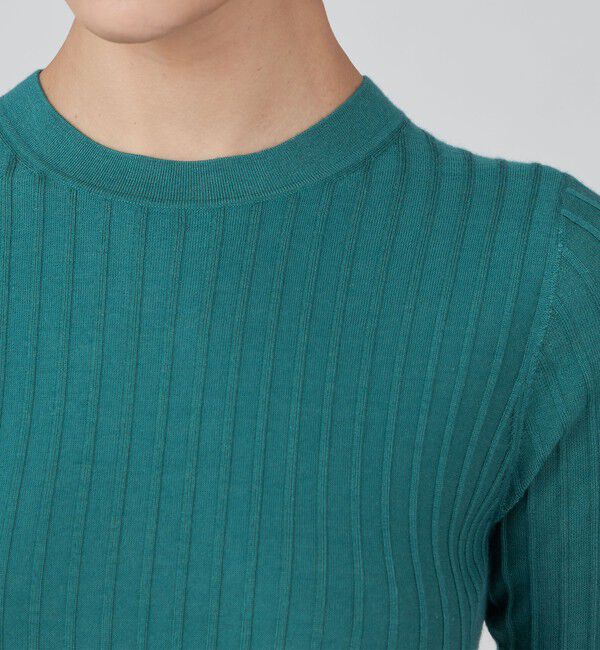 TOMORROWLAND collection「カシミヤシルクリブ ハーフスリーブプルオーバー」|ニット・セーター|