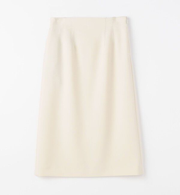 Ballsey「ドライダブルクロス Iラインスカート」|タイト|41 ライトベージュ