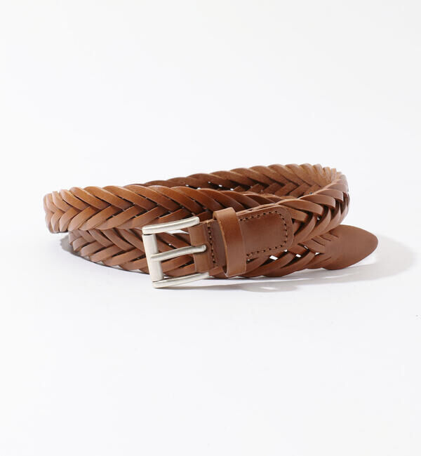 TOMORROWLAND GOODS「Anderson's レザーメッシュベルト」|ベルト|43 ベージュ