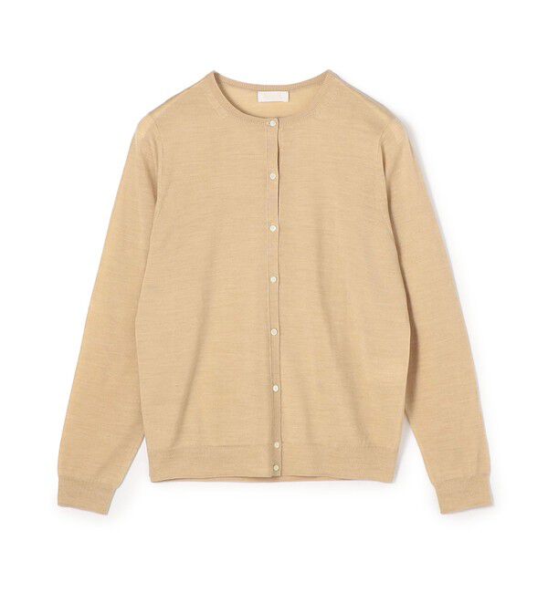 Ballsey「スーパーエクストラファインウール クルーネックカーディガン」|カーディガン|43 ベージュ