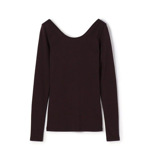 DES PRES「ベーシックサーキュラーリブ ラウンドネックプルオーバー」|Tシャツ・カットソー|77 パープル