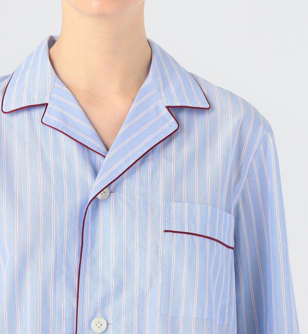 TOMORROWLAND HOME「コットンブロードストライプ パジャマ（ウィメンズ）」|ルームウェア|