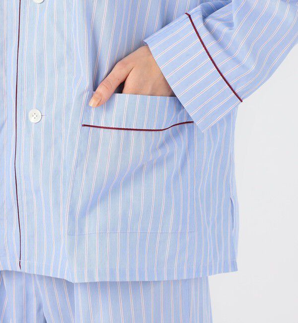 TOMORROWLAND HOME「コットンブロードストライプ パジャマ（ウィメンズ）」|ルームウェア|