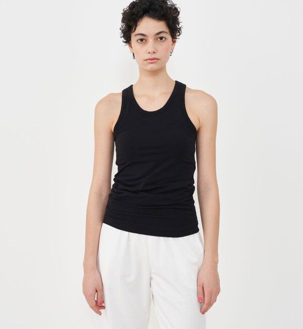 GALERIE VIE「スビンコットン カップ付きアメリカンスリーブタンクトップ」|タンクトップ|