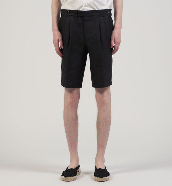 TOMORROWLAND MENS「ベルジャンリネン 2プリーツショーツ」|その他|