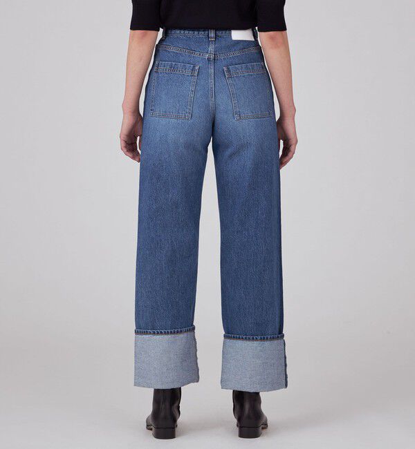 MACPHEE「コットンデニム ストレートパンツ」|デニム|