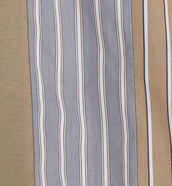 TOMORROWLAND MENS「コットン ストライプ デザインTシャツ」|Tシャツ・カットソー|