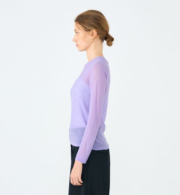 Ballsey「ミニスパンコール クルーネックプルオーバー」|ニット・セーター|