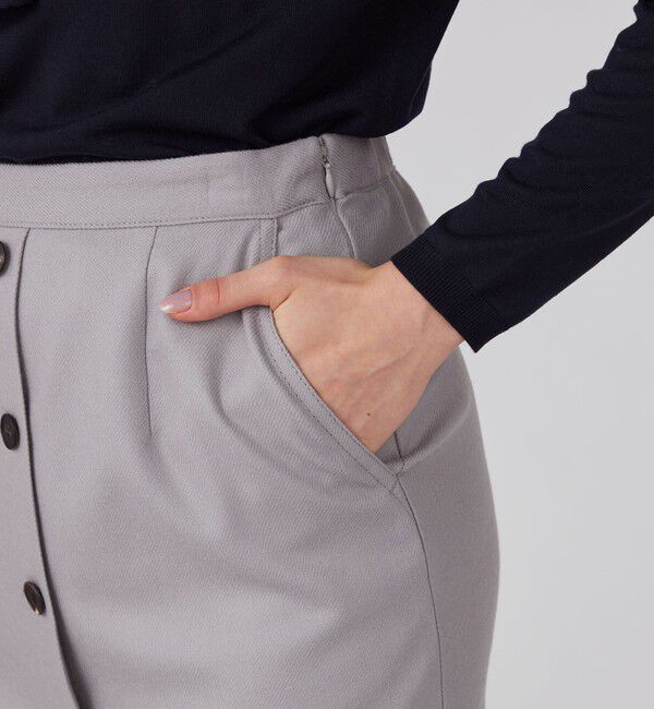 Ballsey「ストレッチボタニー ストレートスカート」|タイト|