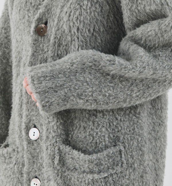 GALERIE VIE「ブリティッシュファー Vネックカーディガン」|カーディガン|