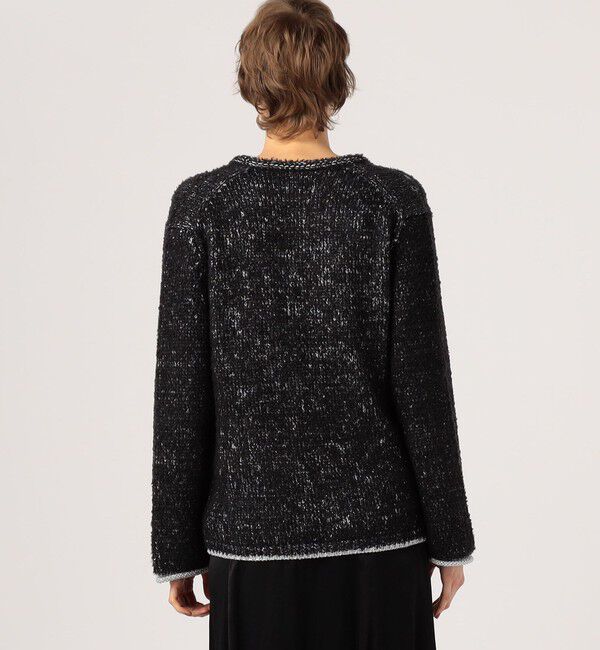 DES PRES「グリッターウールファー Vネックカーディガン」|カーディガン|