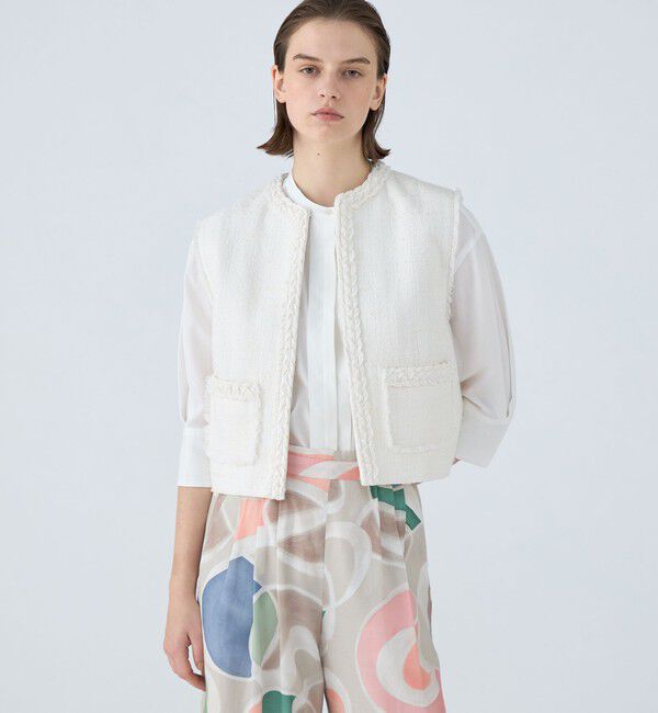 Ballsey「コットンスラブツイード ショートジレ」|ベスト・ジレ|