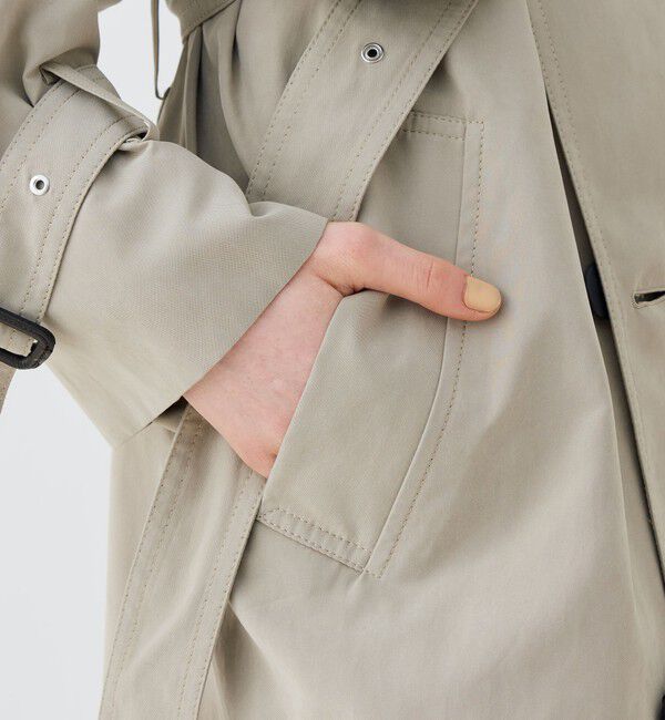GALERIE VIE「ピーチクロス オーバートレンチコート」|トレンチコート|