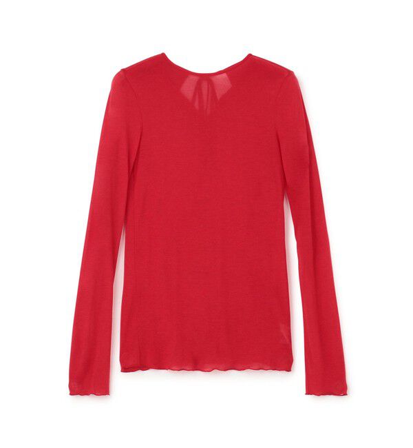 BACCA「テンセルシルク ベーシックカットソー」|Tシャツ・カットソー|35 レッド