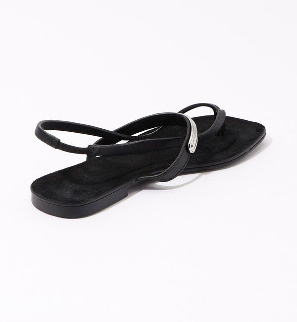 TOMORROWLAND GOODS「LAOCOONTE　シルバーバックルフラットサンダル」|サンダル|