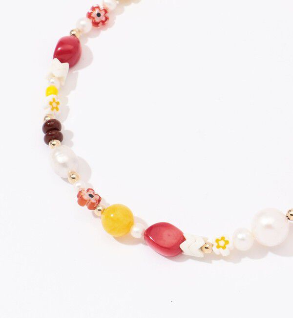TOMORROWLAND GOODS「【別注】eliou パール&times;ビーズ ネックレス」|ネックレス|