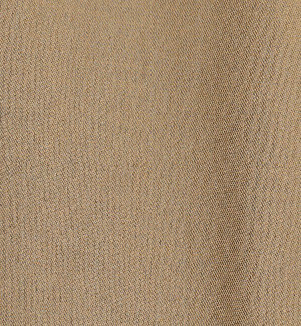 TOMORROWLAND MENS「コットン グラスツイル 2プリーツ ベルトレスパンツ」|チノ|