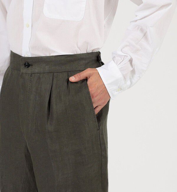 TOMORROWLAND MENS「フレンチリネン バックベルト ショートパンツ」|その他|