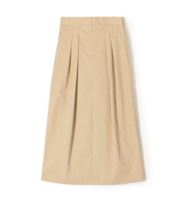 CABaN「コットンギャバジン 2タックロングスカート」|スカート|43 ベージュ