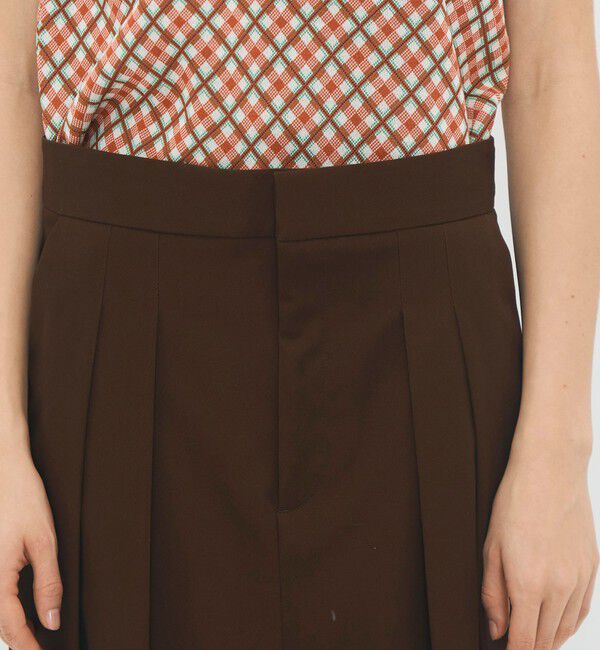 CABaN「コットンギャバジン 2タックロングスカート」|スカート|