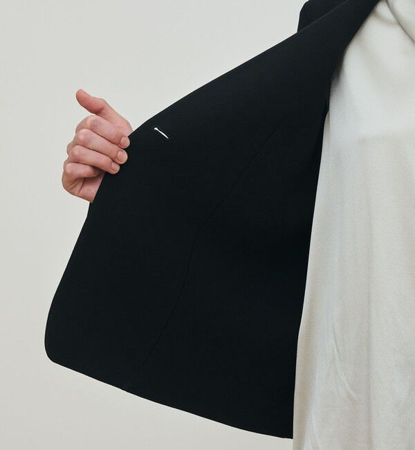 DES PRES「ライトダブルクロス ノーカラージャケット」|ノーカラージャケット|