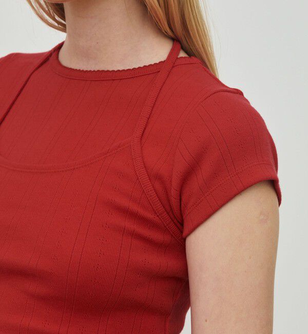 DES PRES「アイレットジャージー ホルターネック キャミソール」|キャミソール|