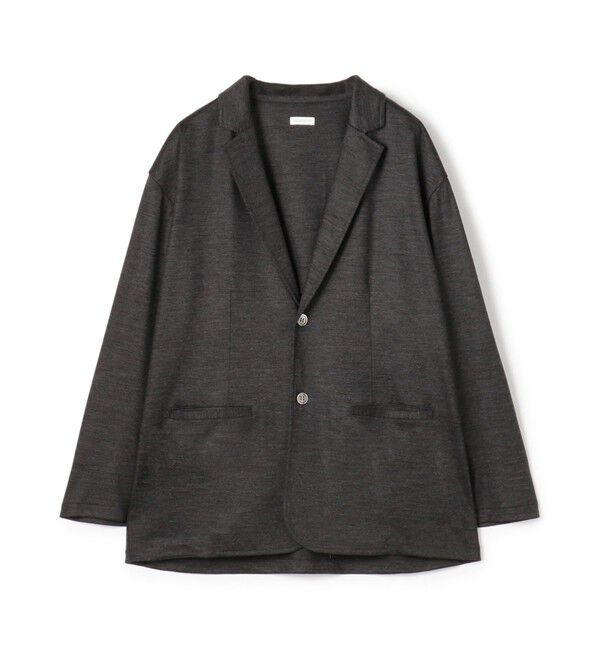 GALERIE VIE「ウォッシャブルウールジャージー ノッチドラペルジャケット」|テーラードジャケット|17 チャコールグレー
