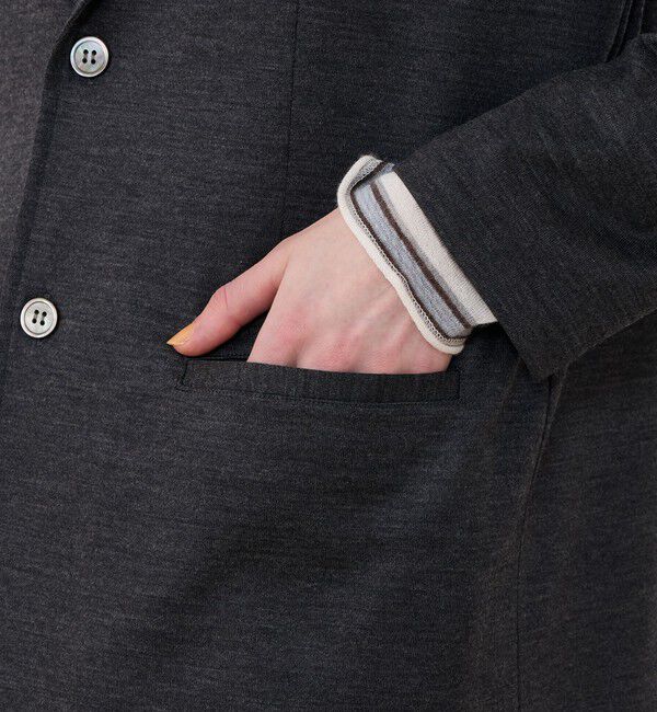 GALERIE VIE「ウォッシャブルウールジャージー ノッチドラペルジャケット」|テーラードジャケット|