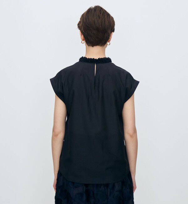 TOMORROWLAND collection「コットンシルクローン フレンチスリーブブラウス」|シャツ・ブラウス|
