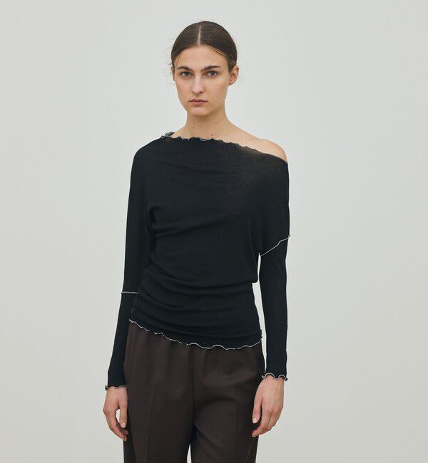 DES PRES「コットンジャージー ツイストプルオーバー」|Tシャツ・カットソー|