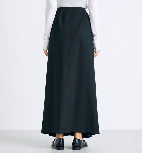 Edition「Super140's ウールトロピカル ラップスカート」|スカート|