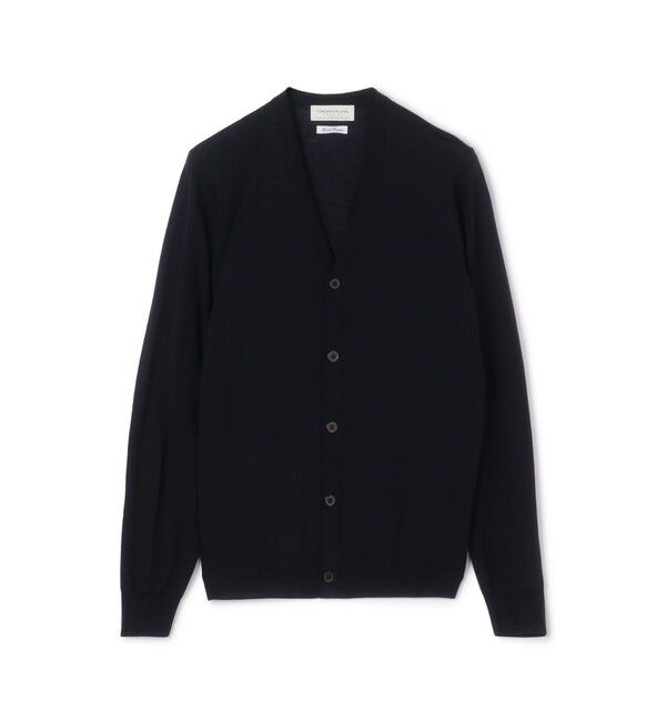 TOMORROWLAND MENS「TOMORROWLAND tricot スーパーファインメリノウール Vネックカーディガン S-WOOL」|カーディガン|69 ネイビー