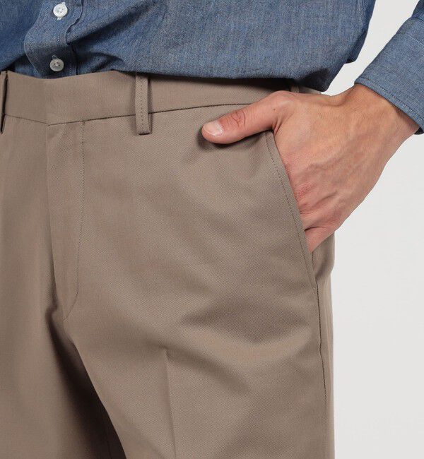 TOMORROWLAND MENS「コットンウール ノープリーツパンツ SONDRIO」|チノ|
