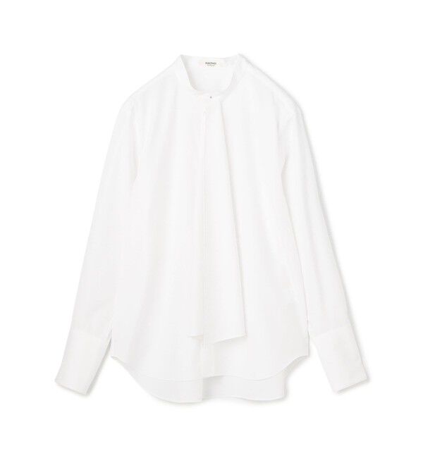 MACPHEE「コットンブロード タイブラウス」|シャツ・ブラウス|11 ホワイト