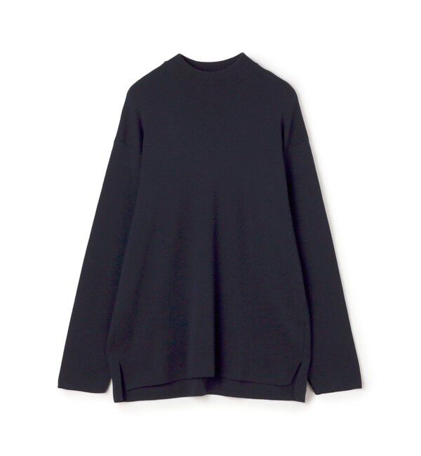 TOMORROWLAND MENS「TOMORROWLAND Tricot ウール モックネックプルオーバー」|ニット・セーター|67 ネイビー