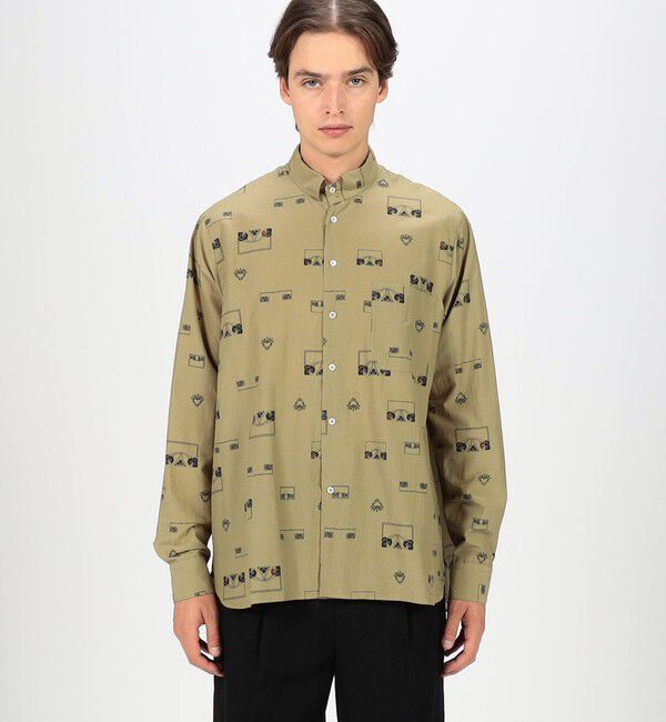TOMORROWLAND MENS「コットンシルクプリント ロングスリーブシャツ」|シャツ・ブラウス|