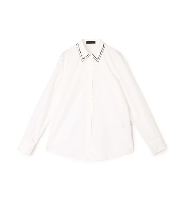TOMORROWLAND collection「スーピマブロード スパンコールカラーシャツ」|シャツ・ブラウス|11 ホワイト
