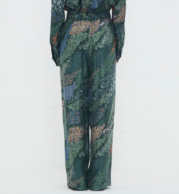 CABaN「シルクツイル FLOWER RIVERプリント 2タックワイドパンツ」|その他|