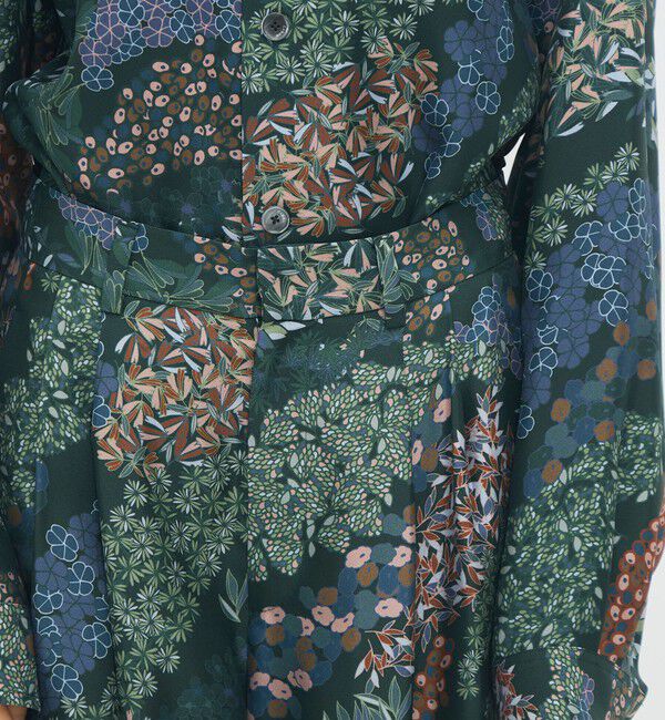 CABaN「シルクツイル FLOWER RIVERプリント 2タックワイドパンツ」|その他|