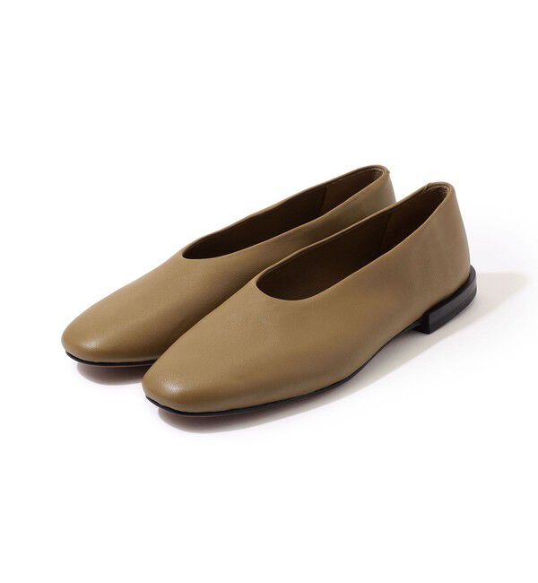 TOMORROWLAND GOODS「GALERIE VIE LAUREL カバードスリッポン」|スリッポン|45 トープ