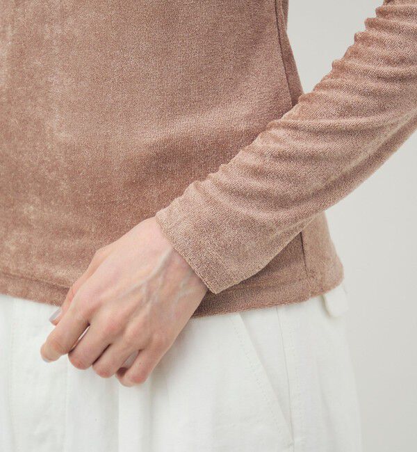 TOMORROWLAND GOODS「BASERANGE ベロア ロングスリーブプルオーバー」|Tシャツ・カットソー|